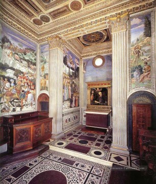 Vue de la chapelle Benozzo Gozzoli Peinture à l'huile
